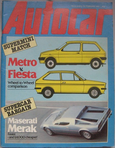 Autocar magazine 1981 - autocar, 28/2/1981