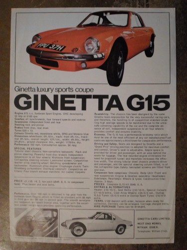 Ginetta g15 orig 1970 1971 - 1970,