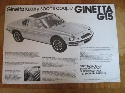 Ginetta g15 brochure - g15, 1