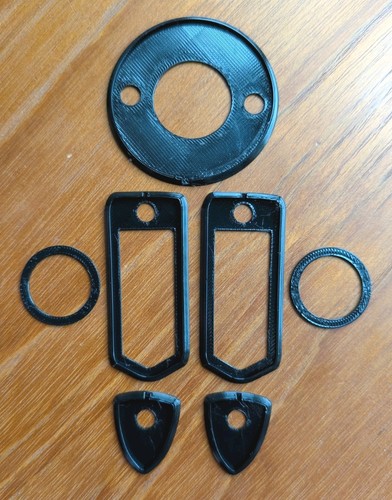 Midget door handle gaskets - mg,