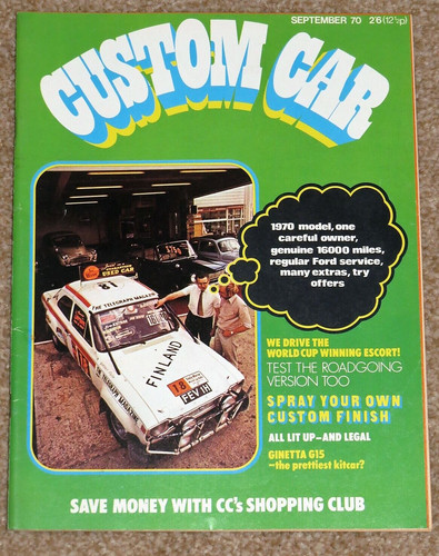 Custom car magazine sept 1970 - custom,
