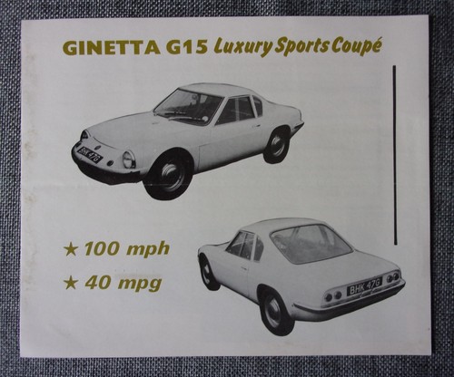 Ginetta g15 coupe orig 1968 - g15,